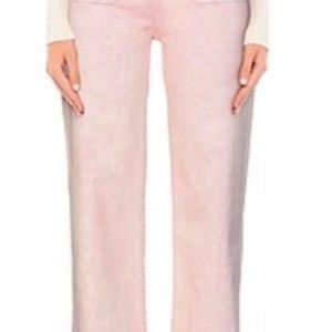 Ulla Johnson wade jean in light pink. Size 6.